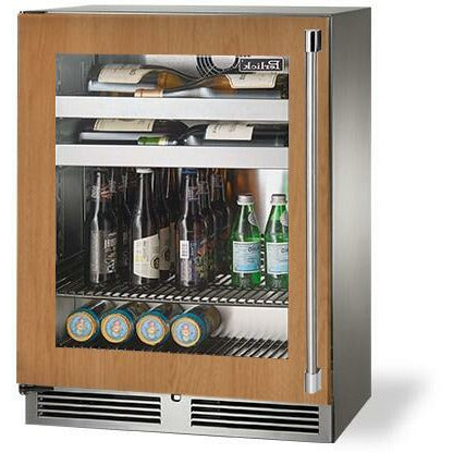 Perlick 24" Beverage Center Fully Integrated Glass Door, Sottile Sh.Depth (18") , 3.1 cu. ft. Capacity - HH24BS-4-4