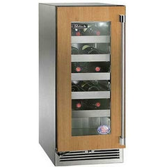 Perlick 15" Wine Reserve with 20 Bottle Capacity, Under Counter Panel Ready-Glass Door - HP15WO-4-4