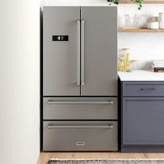 Thor Kitchen Package - 30 in. Propane Gas Burner/Electric Oven Range, Refrigerator, Dishwasher