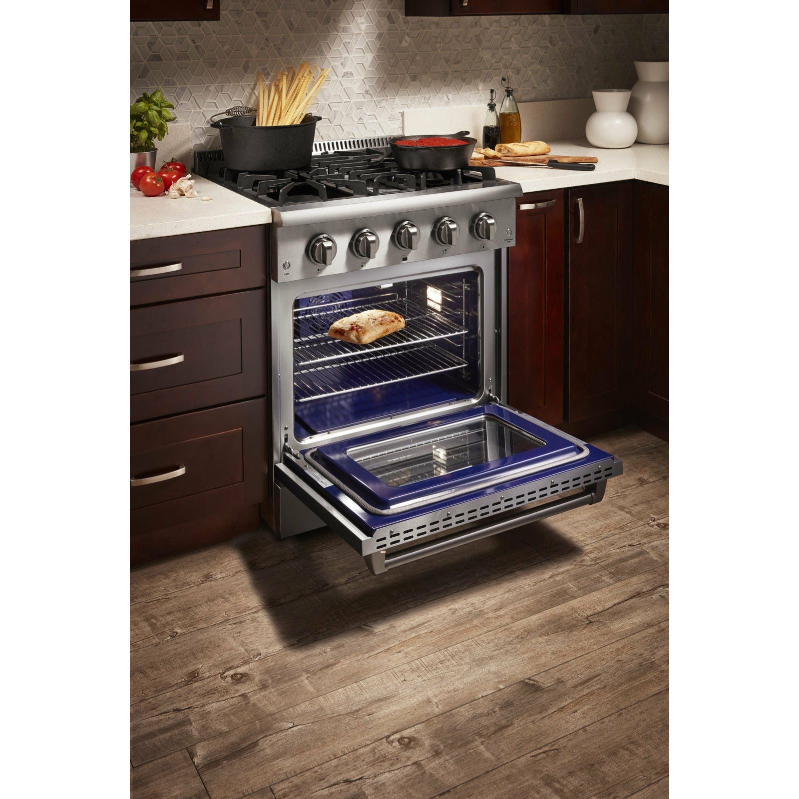Thor Kitchen Professional 30 Inch Dual Fuel Range in Stainless Steel - HRD3088U