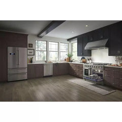 Thor Kitchen Professional Package 48 in. Propane Gas Range, Range Hood, Refrigerator with Water and Ice Dispenser, Dishwasher, Microwave Drawer, Wine Cooler