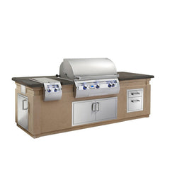Fire Magic Grills 108 Inch Island System Designed for Double Drawer - ID790-CBD-108BA