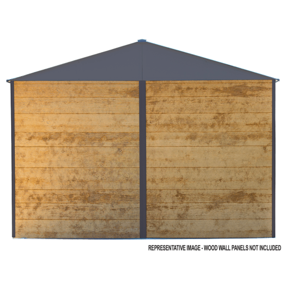 Arrow Ironwood Shed Frame Kit, 10 ft. x 12 ft. Anthracite - IWA1012