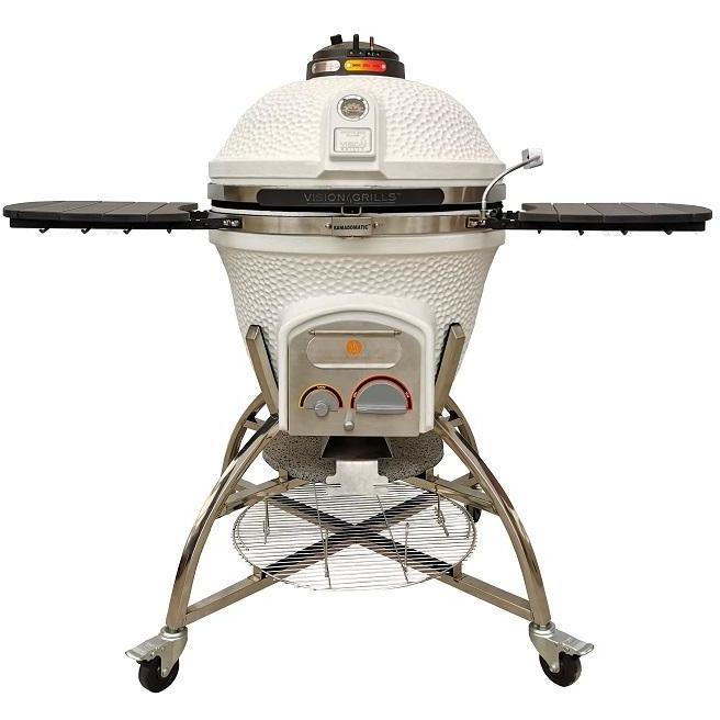 Icon Vision XD702 Maxis White Kamado Smoker Grill - CGXD702WMAXIS - Ate and Drank
