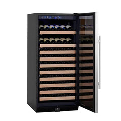 KingsBottle 24" Kitchen Wine Refrigerator Freestanding 100 Bottle  - KBU100WX