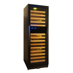 KingsBottle 24" Large Wine Refrigerator With Glass Door 164 Bottle - KBU170DX