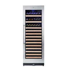 KingsBottle 24" Large Wine Cooler Refrigerator Drinks Cabinet 166 Bottle - KBU170WX