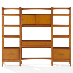 Crosley Landon 82.25 Inch 3pc Desk And Etagere Set - KF13041AC