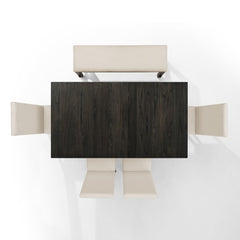Crosley Hayden 90 Inch 6pc Dining Set Slate - KF13075SL