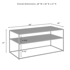 Crosley Braxton 4pc Coffee Table Set Matte-Black - KF14006MB