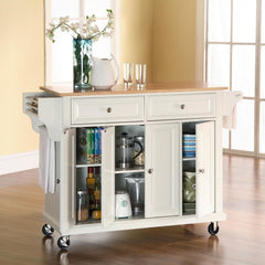 Crosley Full Size 51.50 Inch Wood Top Kitchen Cart - KF30001E