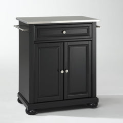 Crosley Alexandria 31 Inch Stainless Steel Top Portable Kitchen Island/Cart - KF30022A