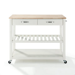 Crosley 43 Inch Wood Top Kitchen Prep Cart - KF30051