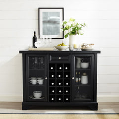 Crosley Lafayette Sliding Top Bar Cabinet - KF40002BBK