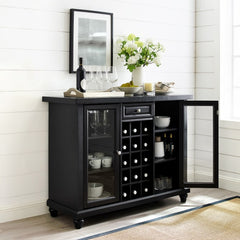 Crosley Cambridge Sliding Top Bar Cabinet - KF40002D