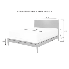 Crosley Landon 64.25 Inch Queen Bed - KF725001