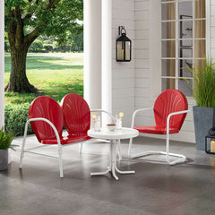 Crosley Griffith 3pc Outdoor Metal Conversation Set - KO10003