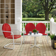 Crosley Griffith 3pc Outdoor Metal Conversation Set - KO10003