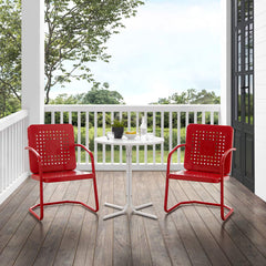 Crosley Bates 104 Inch 3pc Outdoor Metal Bistro Set - KO10009