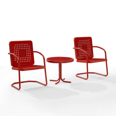 Crosley Bates 84 Inch 3pc Outdoor Metal Chair Set - KO10019