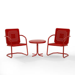 Crosley Bates 84 Inch 3pc Outdoor Metal Chair Set - KO10019