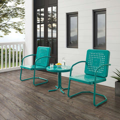 Crosley Bates 84 Inch 3pc Outdoor Metal Chair Set - KO10019