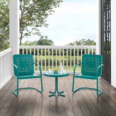 Crosley Bates 84 Inch 3pc Outdoor Metal Chair Set - KO10019