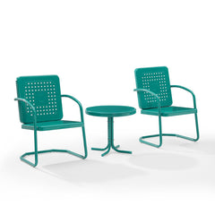 Crosley Bates 84 Inch 3pc Outdoor Metal Chair Set - KO10019
