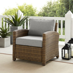 Crosley Bradenton 30.50 Inch Outdoor Wicker Armchair - KO70023WB