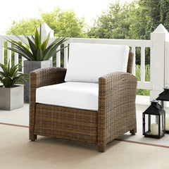 Crosley Bradenton 30.50 Inch Outdoor Wicker Armchair - KO70023WB