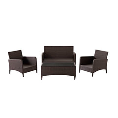 Crosley Kiawah 135 Inch 4pc Outdoor Wicker Conversation Set - KO70028BR