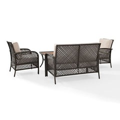 Crosley Tribeca 116 Inch 4pc Outdoor Wicker Conversation Set - KO70037