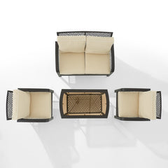 Crosley Tribeca 116 Inch 4pc Outdoor Wicker Conversation Set - KO70037