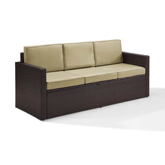Discontinued Crosley Palm Harbor Outdoor Wicker Sofa - KO70048BR