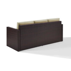 Discontinued Crosley Palm Harbor Outdoor Wicker Sofa - KO70048BR