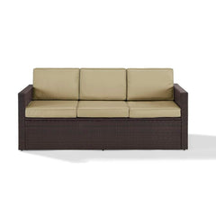 Discontinued Crosley Palm Harbor Outdoor Wicker Sofa - KO70048BR