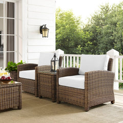 Crosley Bradenton 95 Inch 3pc Outdoor Wicker Armchair Set - KO70052WB