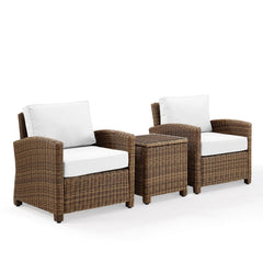 Crosley Bradenton 95 Inch 3pc Outdoor Wicker Armchair Set - KO70052WB