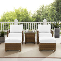 Crosley Bradenton 93 Inch 5pc Outdoor Wicker Armchair Set - KO70182WB