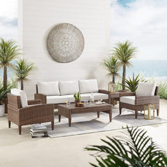 Crosley Capella 5pc Outdoor Wicker Sofa Set - KO70197BR