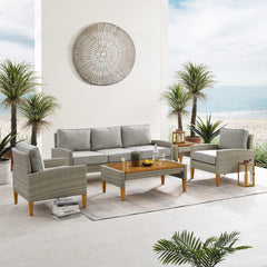 Crosley Capella 5pc Outdoor Wicker Sofa Set - KO70197BR