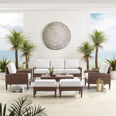 Crosley Capella 7pc Outdoor Wicker Sofa Set - KO70198BR