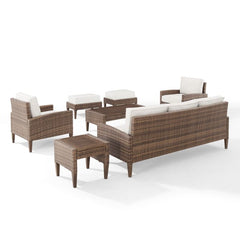 Crosley Capella 7pc Outdoor Wicker Sofa Set - KO70198BR