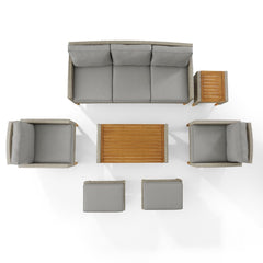 Crosley Capella 7pc Outdoor Wicker Sofa Set - KO70198BR