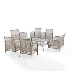 Crosley Tribeca 128 Inch 8pc Outdoor Wicker Conversation Set - KO70237