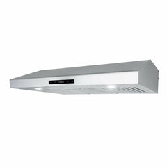 Cosmo 30" Under Cabinet Range Hood with Digital Touch Controls, 3-Speed Fan, LED Lights and Permanent Filters in Stainless Steel - COS-KS6U30