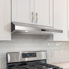 Cosmo 36" Under Cabinet Range Hood with Digital Touch Controls, 3-Speed Fan, LED Lights and Permanent Filters in Stainless Steel - COS-KS6U36