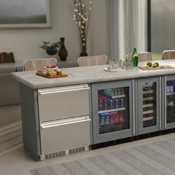 Marvel 24-IN PROFESSIONAL BUILT-IN REFRIGERATED DRAWERS WITH ADJUSTABLE DIVIDERS - MPDR424