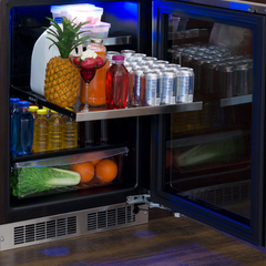 Marvel 24-IN PROFESSIONAL BUILT-IN REFRIGERATOR WITH 3-IN-1 CONVERTIBLE SHELF, MAXSTORE BIN AND REVERSIBLE HINGE - MPRE424