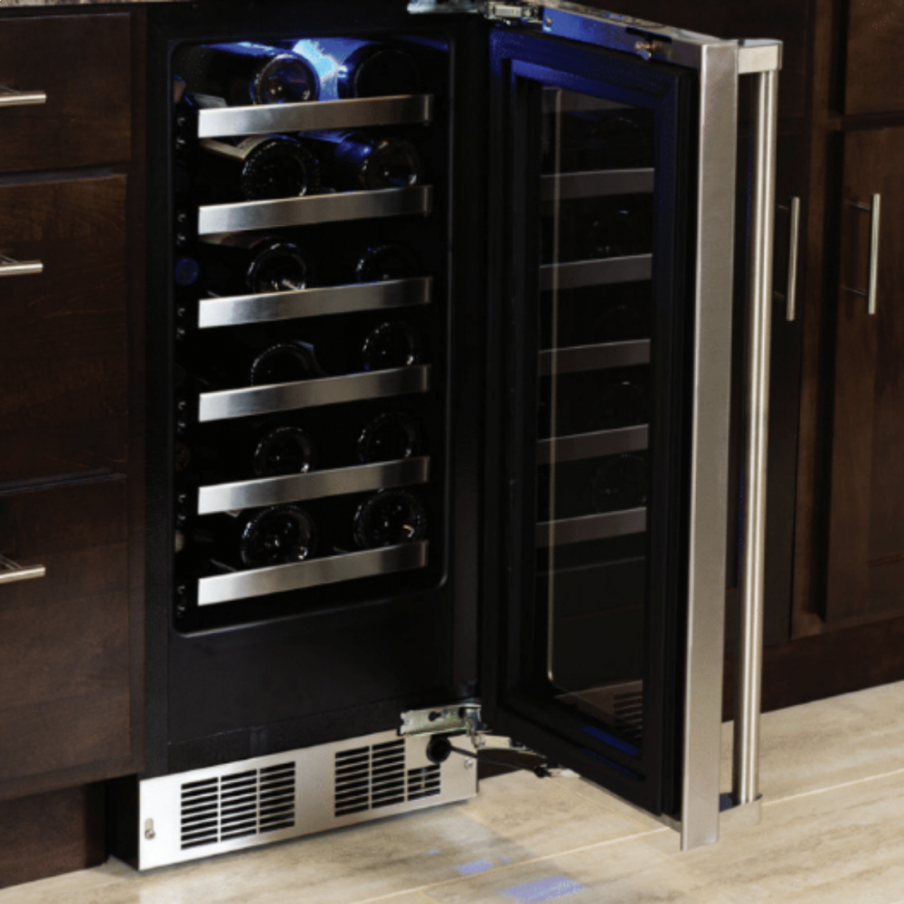 Marvel 15-IN PROFESSIONAL BUILT-IN SINGLE ZONE WINE REFRIGERATOR WITH REVERSIBLE HINGE - MPWC415